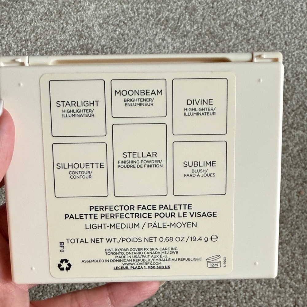 COVER FX Highlighter Palette - Starlight, Moonbeam, Divine
